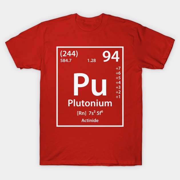 Plutonium Element T-Shirt by cerebrands